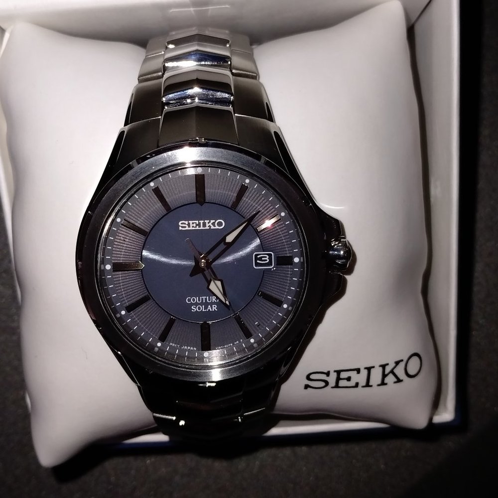 ⚡⌚ SEIKO 'COUTURA'  SOLAR ⌚⚡ SNE411 (BNIB)🤗💃